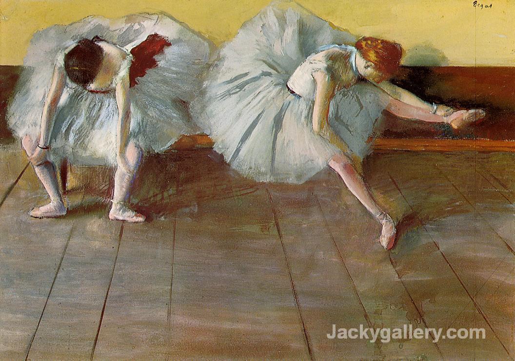 Two Ballet Dancers by Edgar Degas paintings reproduction